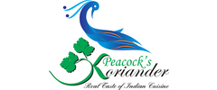 Peacock's Koriander Indian Cuisine Logo