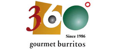 360 Degrees Gourmet Burritos logo