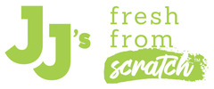 JJ's "Fresh from Scratch" logo