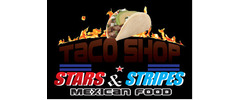 Stars & Stripes Taco Shop Logo