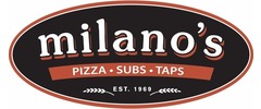 Milano’s Pizza, Subs & Taps Logo