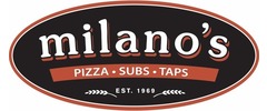 Milano’s Pizza, Subs & Taps logo