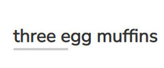 Three Egg Muffins Logo