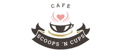 Scoops 'N Cups Cafe logo