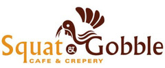 Squat & Gobble Cafe & Creperie logo