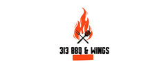 313 BBQ & Wings Logo