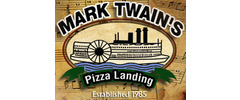 Mark Twain's Pizza Landing Logo