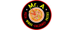 Mr. A Pizza and Wings Logo