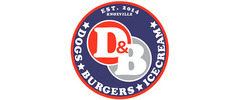 D & B's Hot Dogs and Ice Cream logo