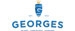 Georges King of Falafel and Cheesesteak logo