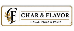 Char & Flavor Halal Pizza & Pasta Logo