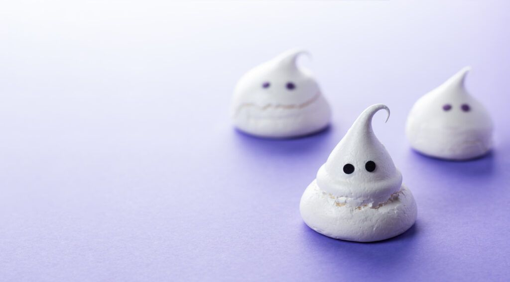 ghost meringues