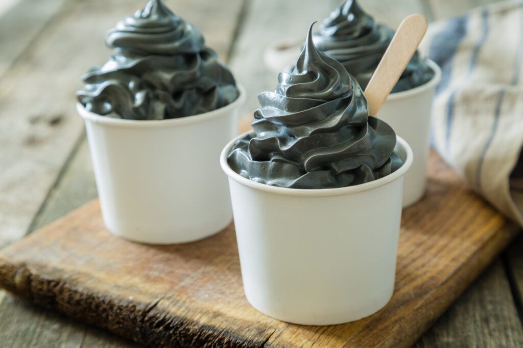 black sesame ice cream