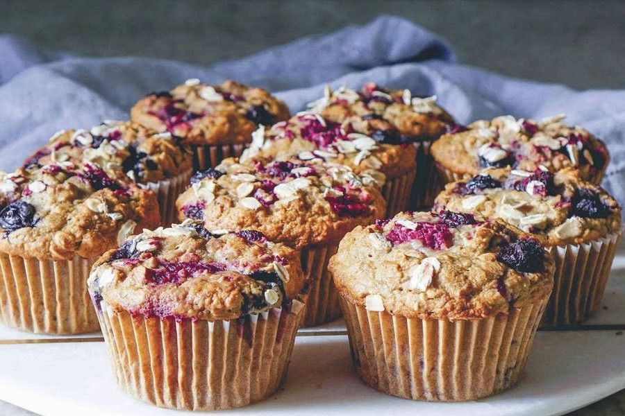 Blueberry muffins from Corner Coffee.