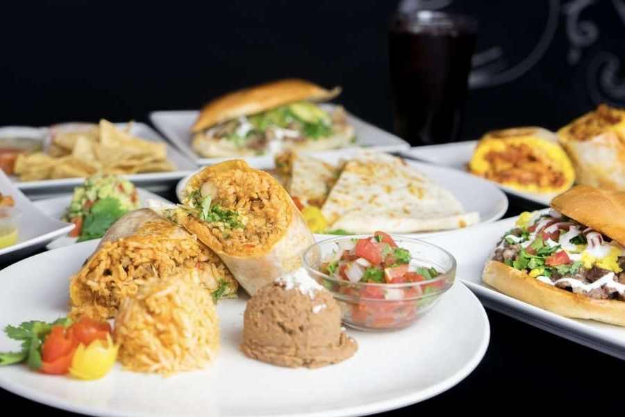 Assorted Mexican dishes from La Tapatia.