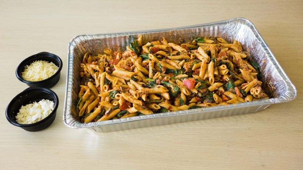 If you don't have hours to plan a meal for your office, try Noodles World Kitchen's convenient catering packages of globally inspired noodles.  