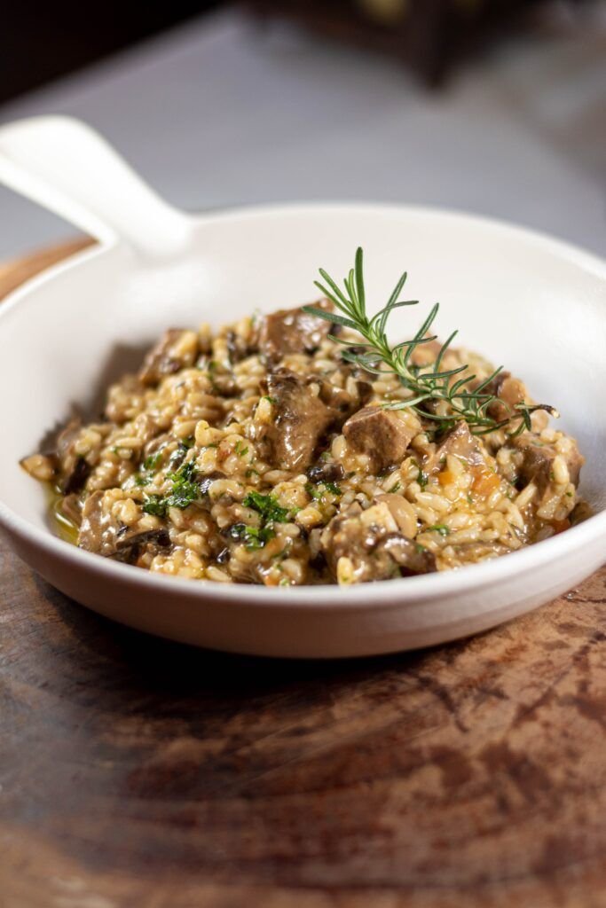 mushroom risotto