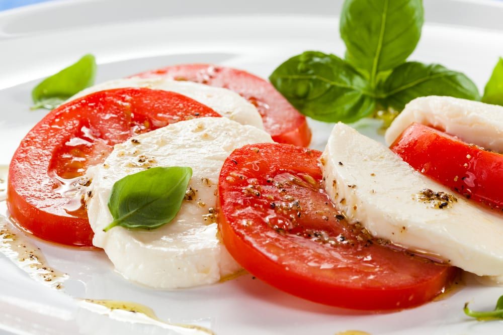 For your next meeting, try some of our favorite catering ideas for Italian starters, like the caprese salad.
