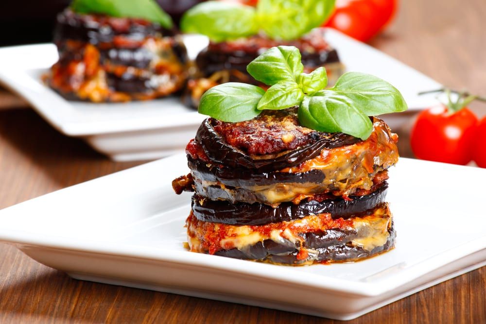 If you need Italian catering ideas for casual team meetings, try eggplant parmesan, which is delicious and filling. 