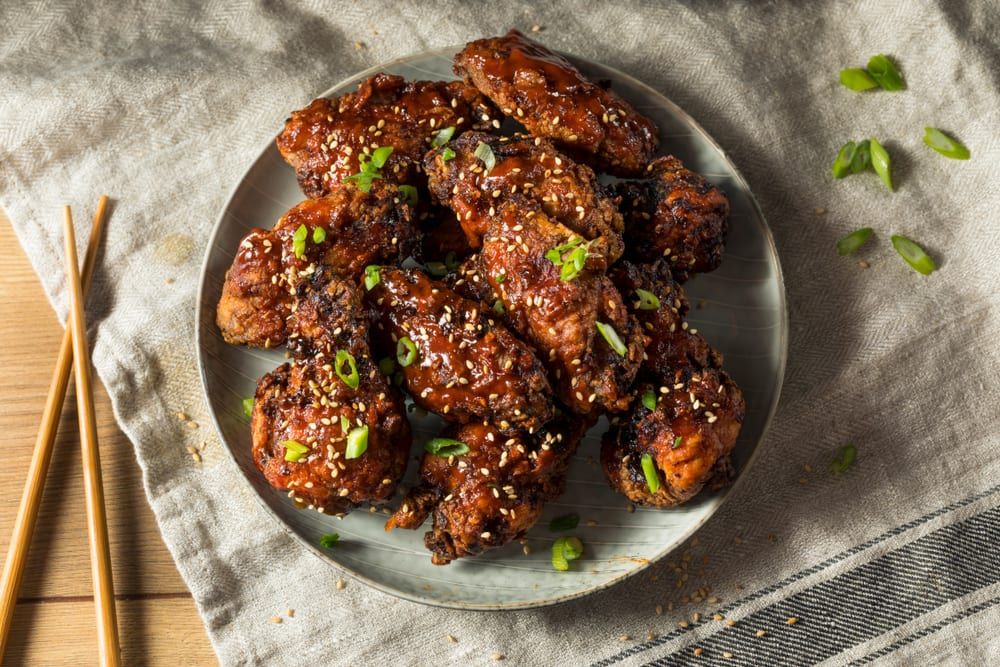 Shake up your next meeting with new takes on Korean catering, like the spicy "KFC." 