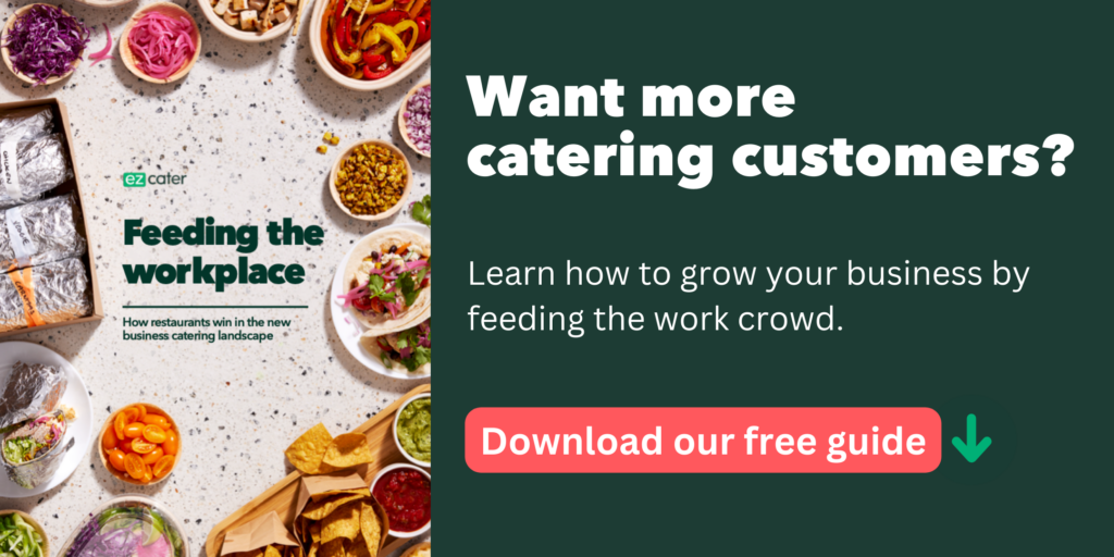 download ezcater's feeding the workplace report
