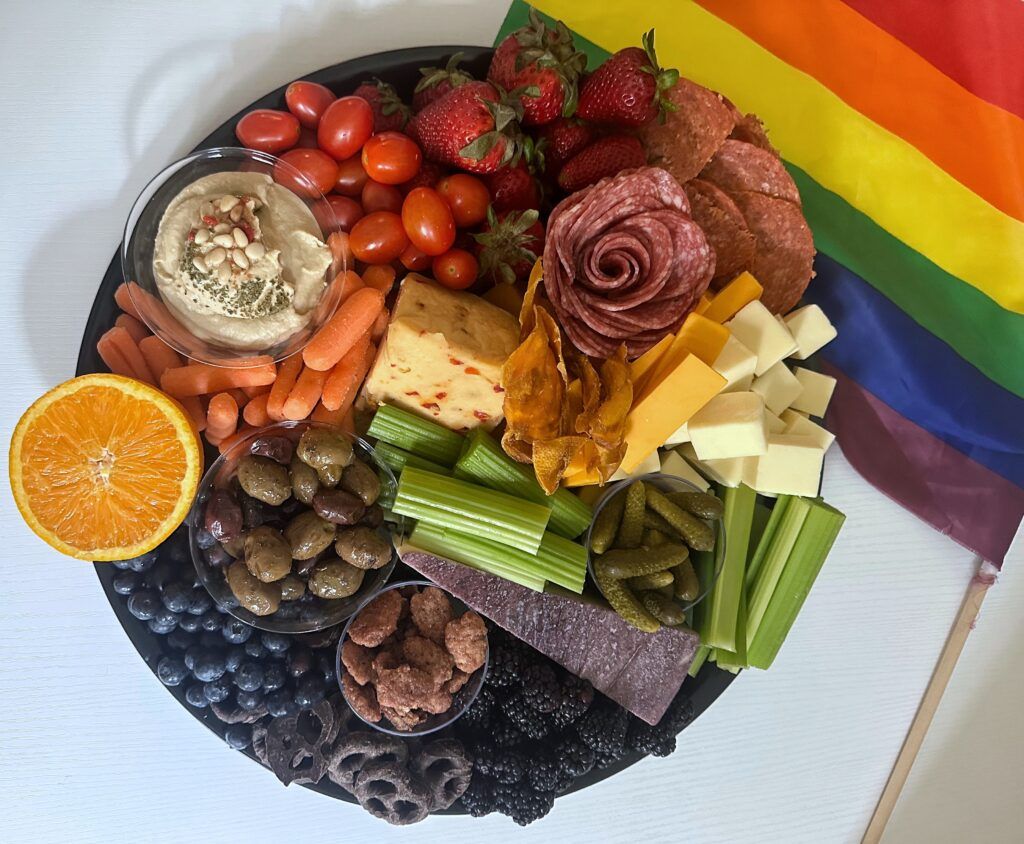 pride themed charcuterie