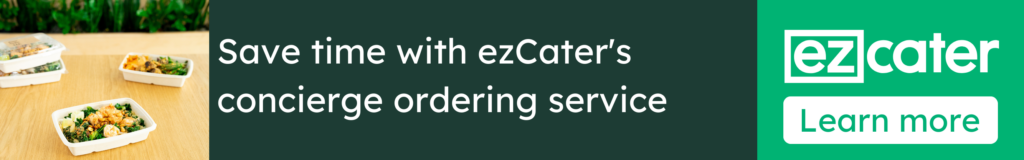 save time with ezCater's concierge ordering service