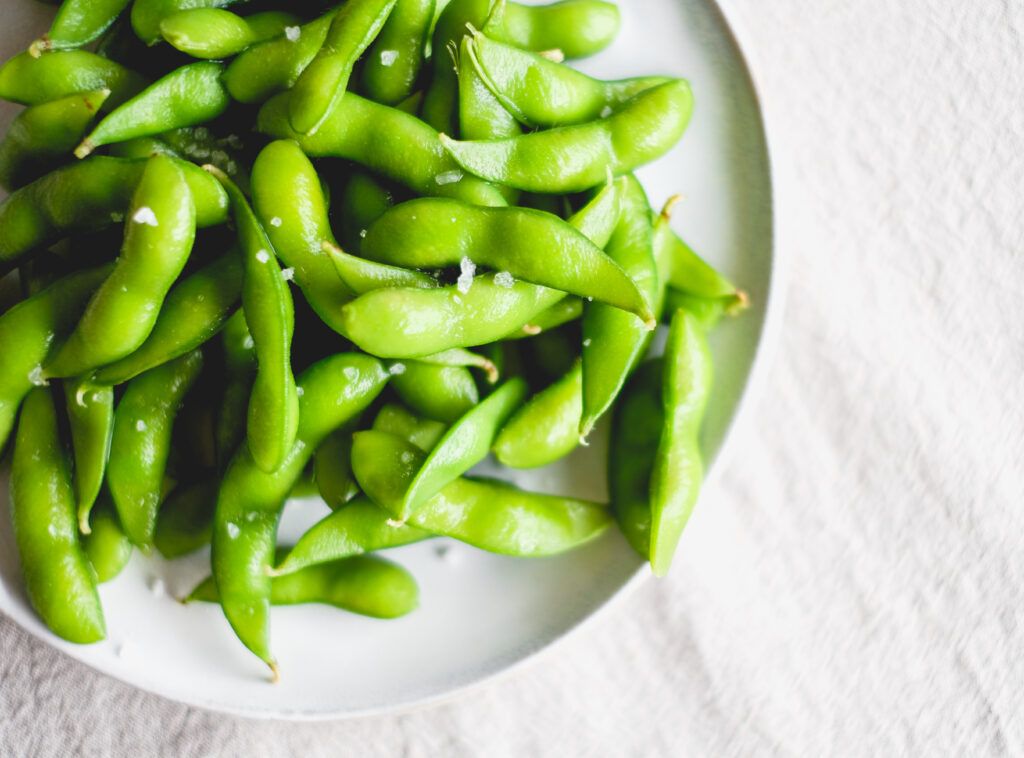 plate of edamame