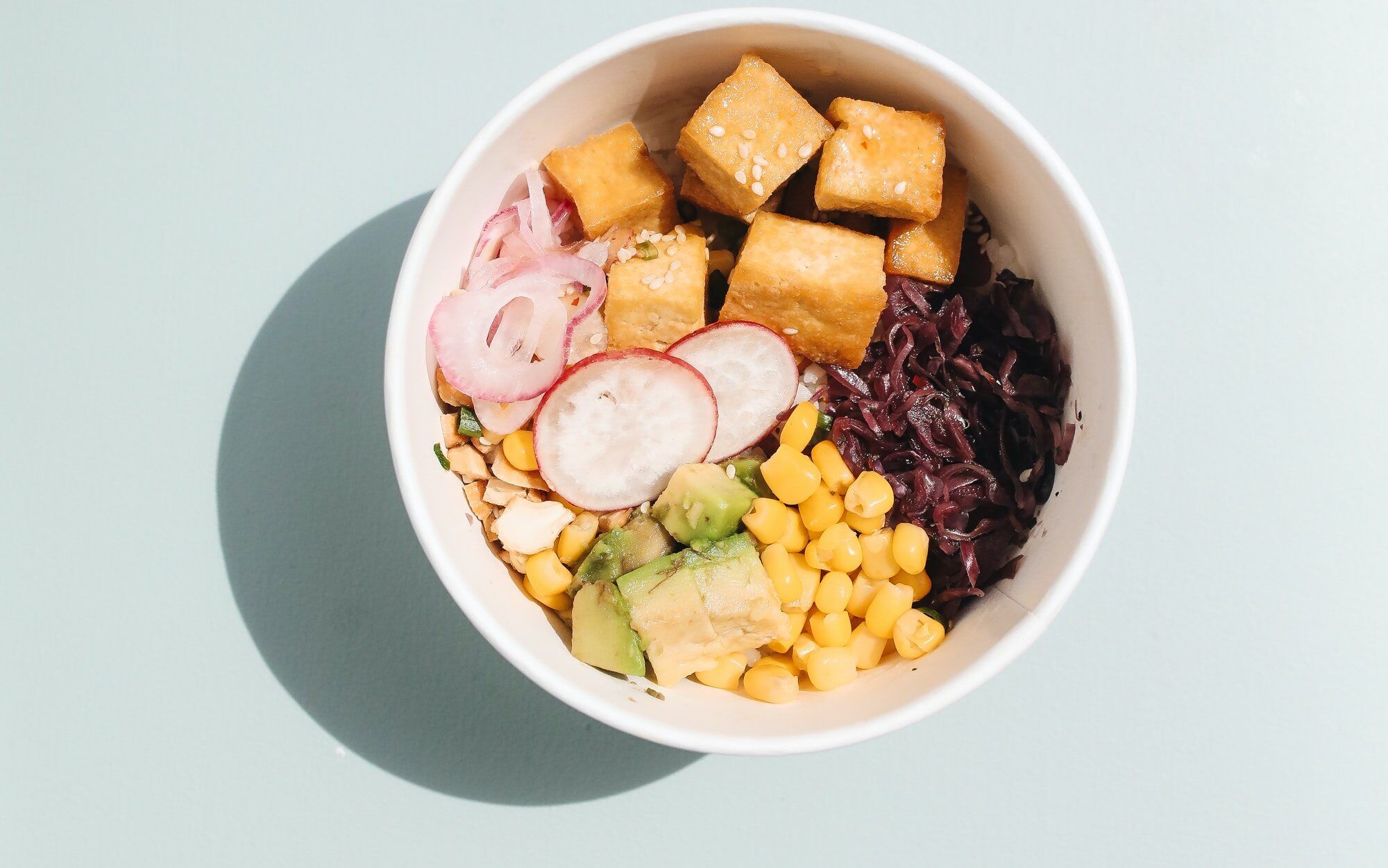 vegan tofu bowl