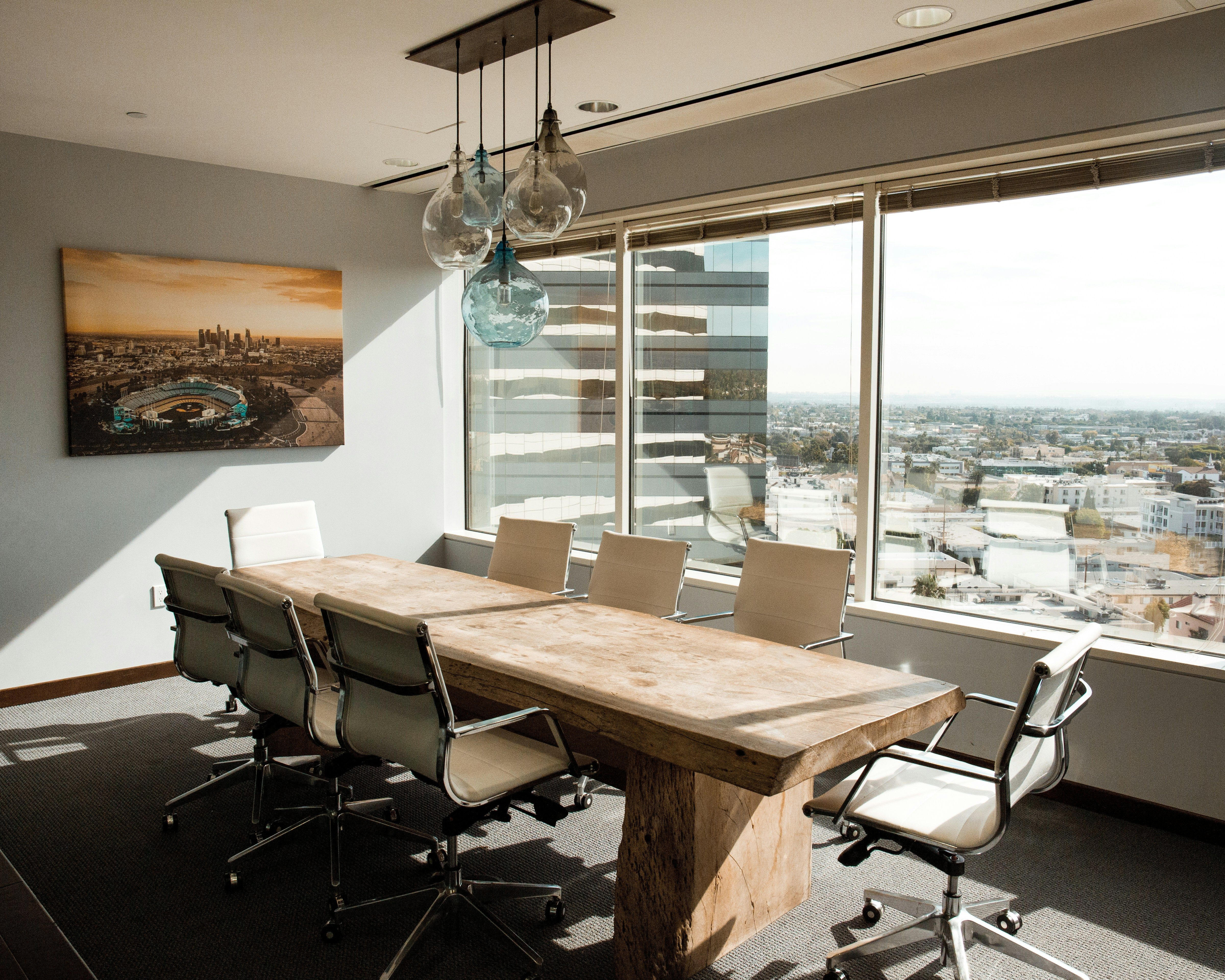 office with sunlight coming in