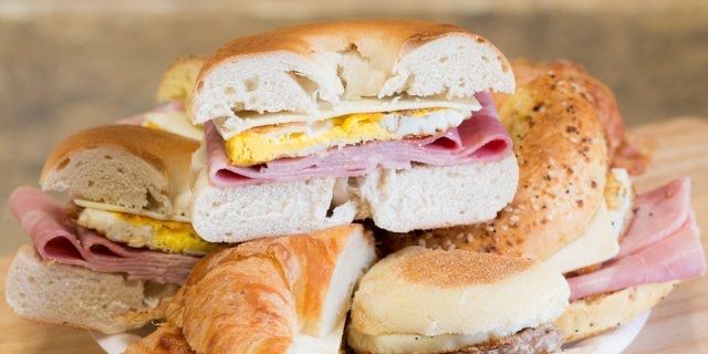 Breakfast sandwich from Trio Cafe.