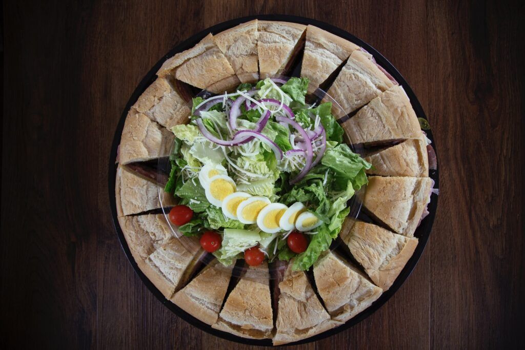 A sandwich platter from La Segunda Bakery.