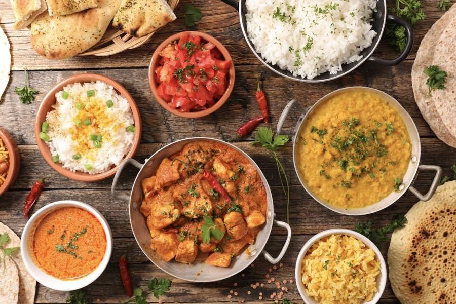 An assortment of dishes from Cali Tandoor.