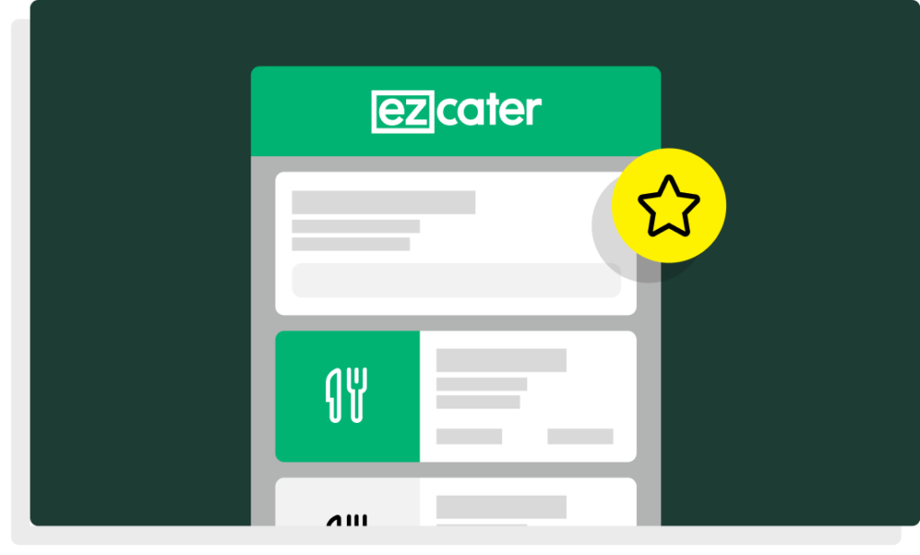 Product image showcasing a generic menu on ezCater