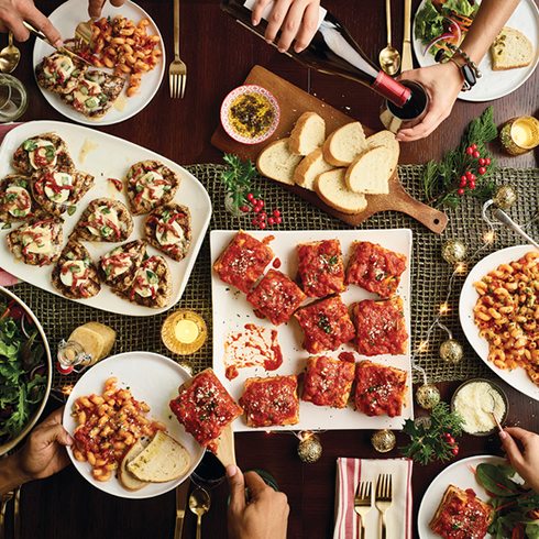 Carrabbas Catering Spread