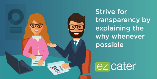 Strive for transparency in workplace culture