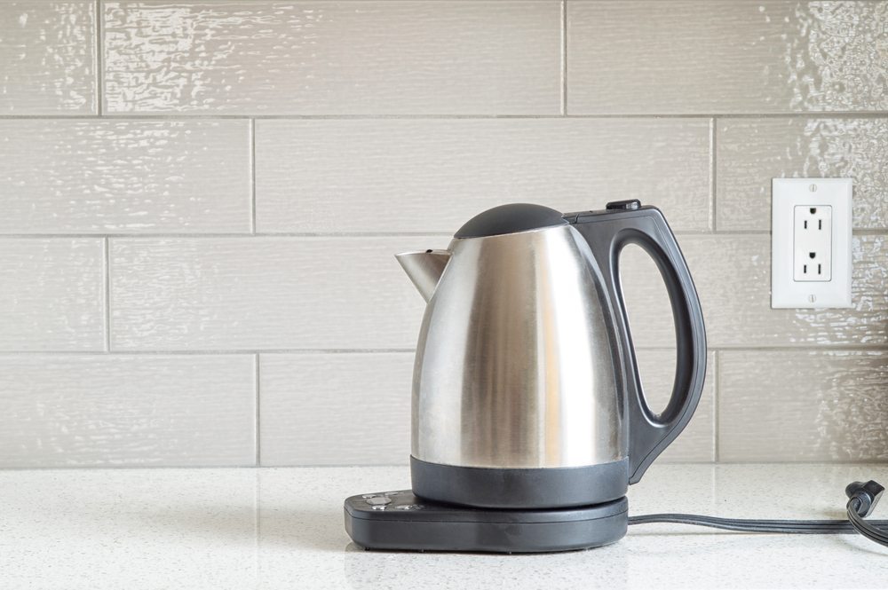 Electric kettle in office pantry