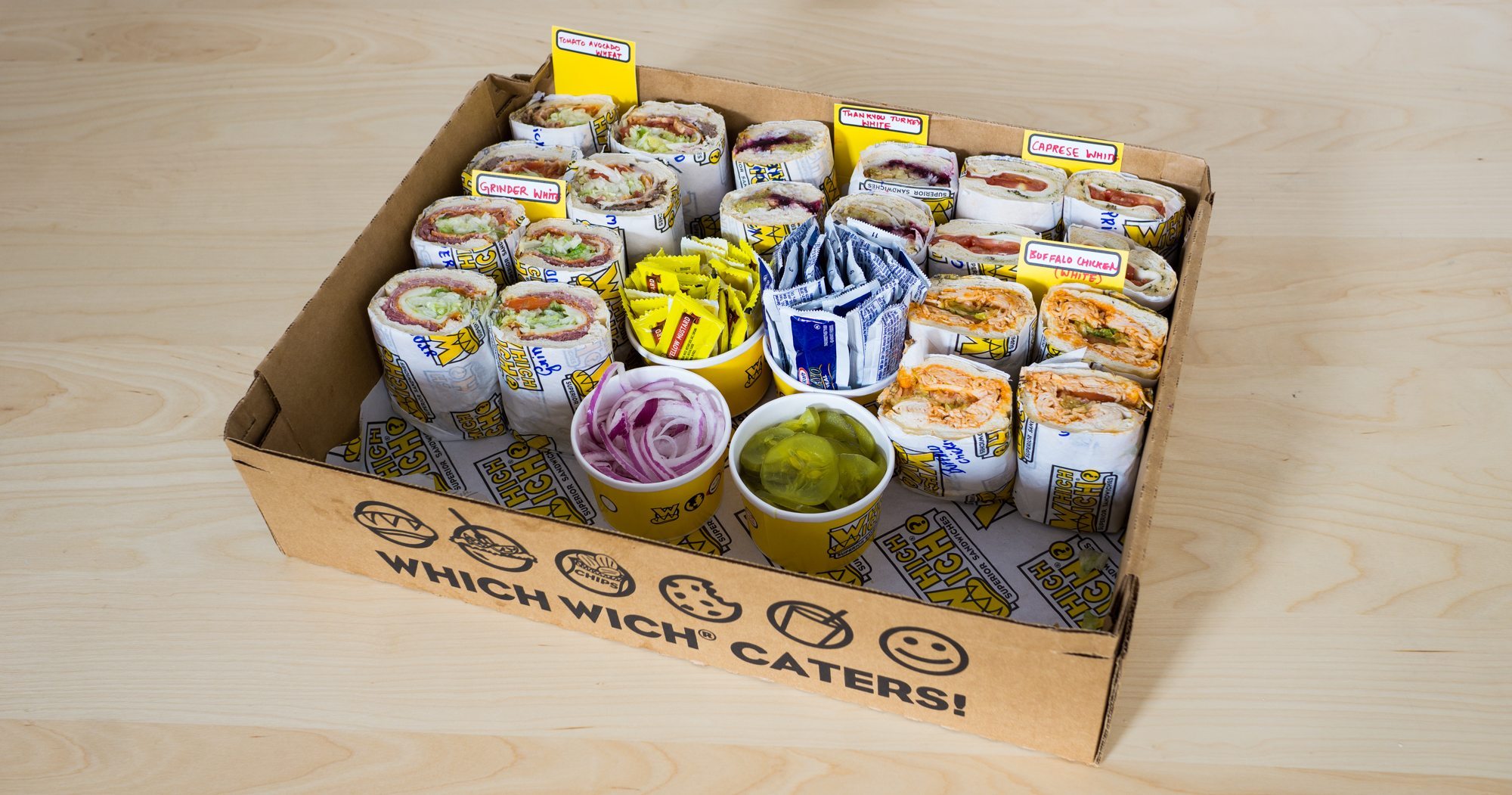 Which Wich Favorites Wich Tray
