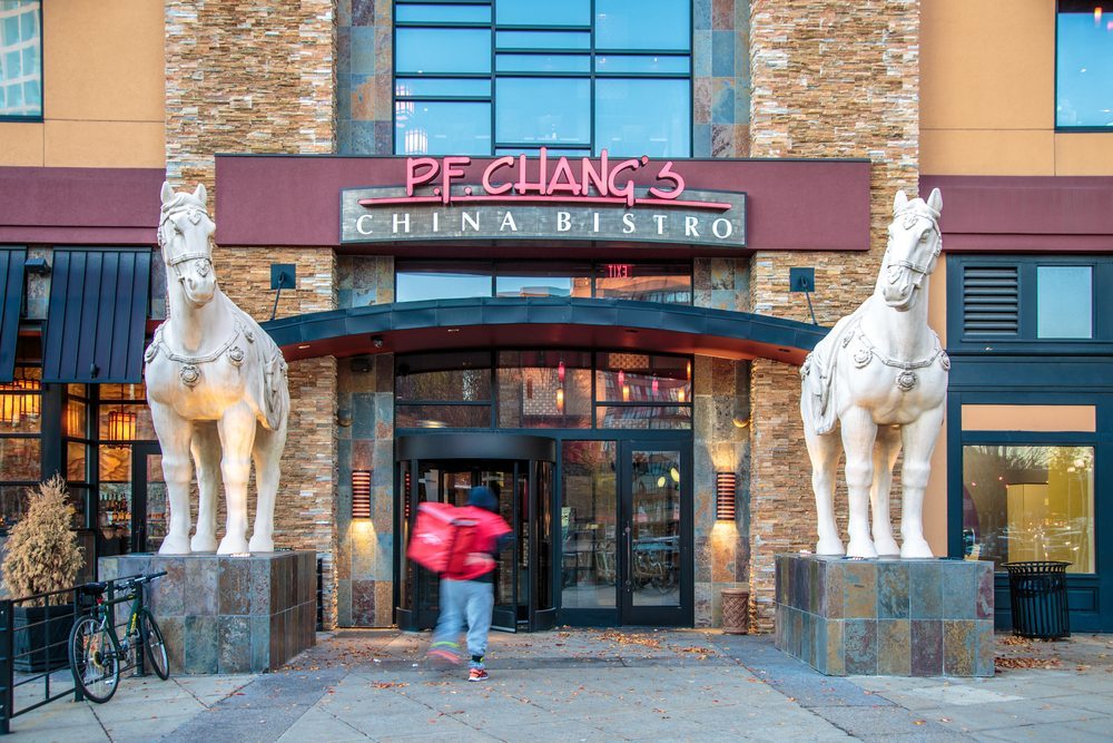 Legendary horse statues stand guard at every P.F. Chang's entrance as a symbol of strength.